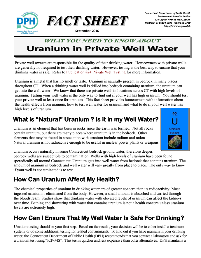 Uranium Factsheet
